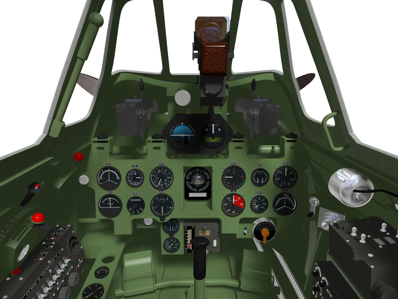 A6M3 Zero fighter Type 32 Hamp 3D model_13