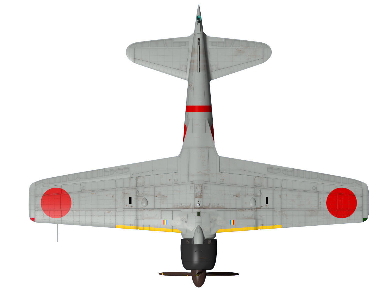 A6M3 Zero fighter Type 32 Hamp 3D model_18
