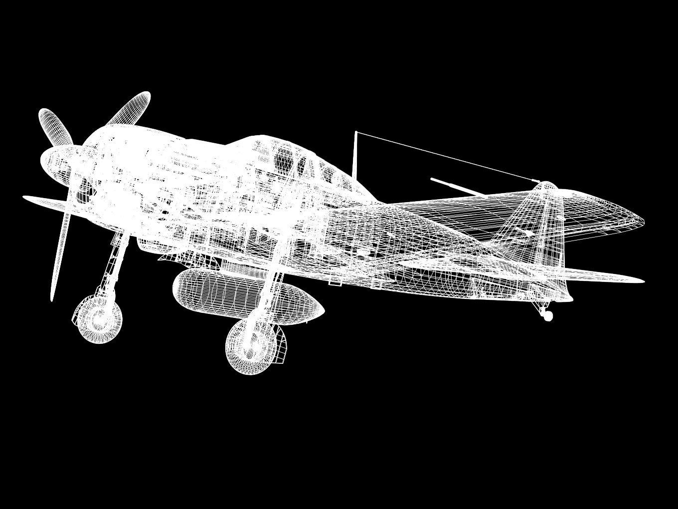 A6M3 Zero fighter Type 32 Hamp 3D model_20