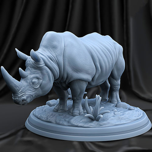 Rhino 3d print model rhinoceros 3D print model