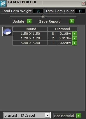 Round Diamond Twisted Ring 1117 3D print model_5