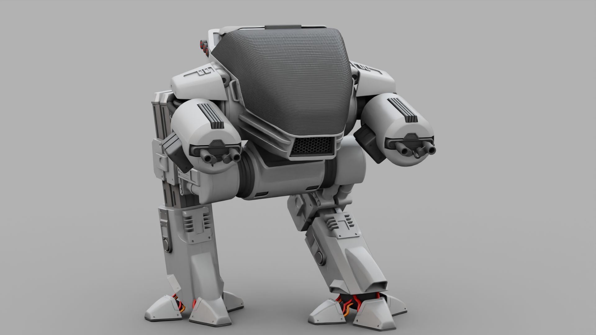 ROBOCOP rigged  -  animated 3D model_25
