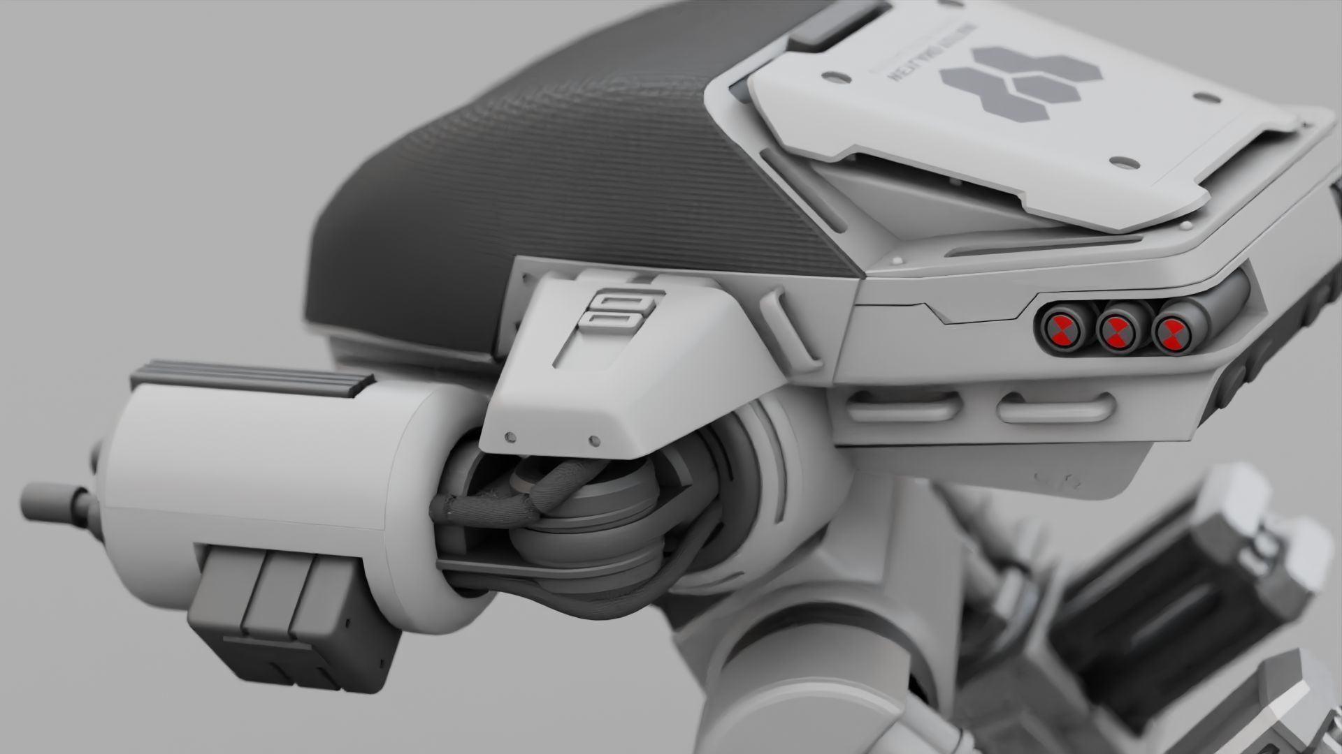 ROBOCOP rigged  -  animated 3D model_17