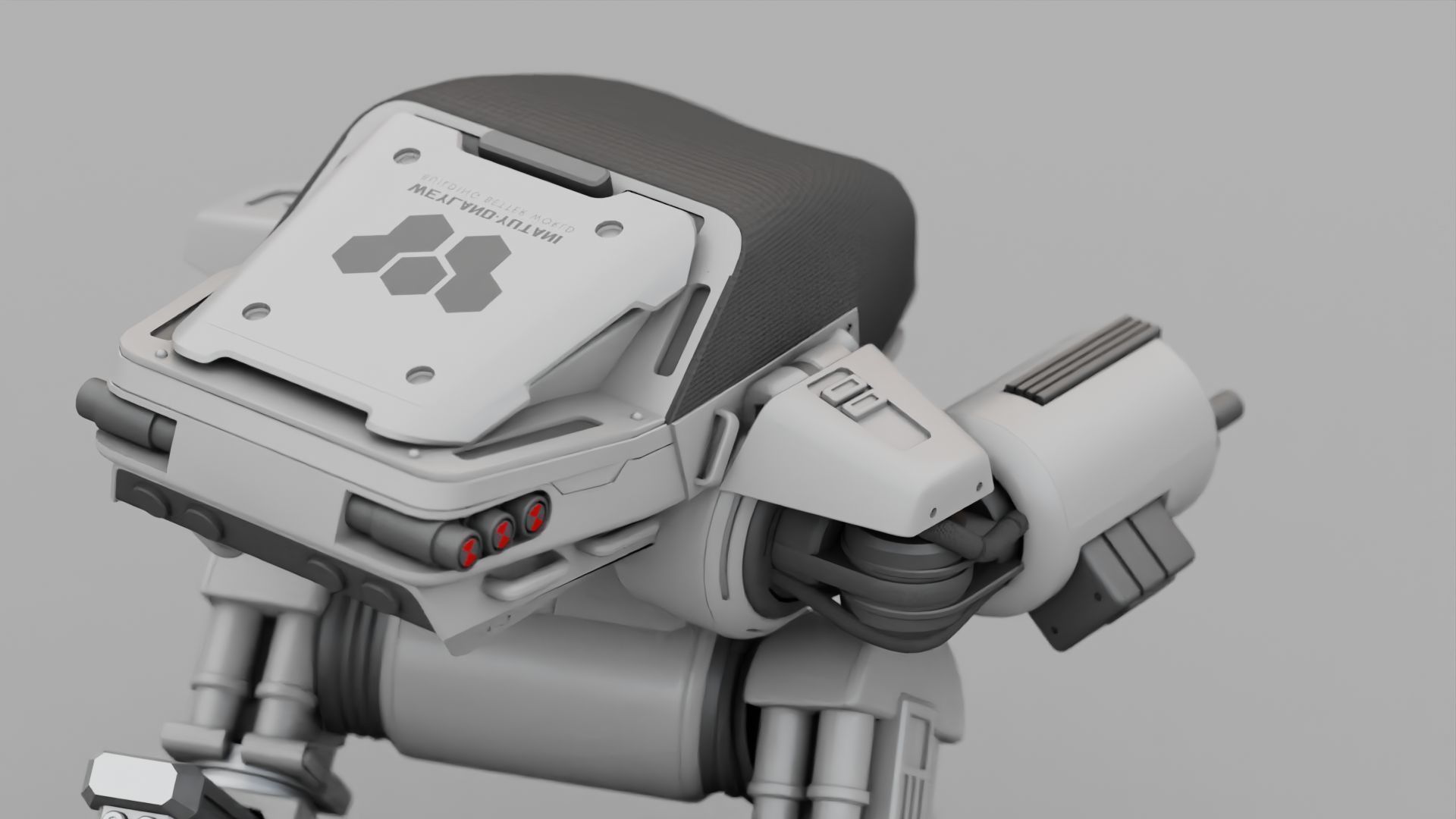 ROBOCOP rigged  -  animated 3D model_20