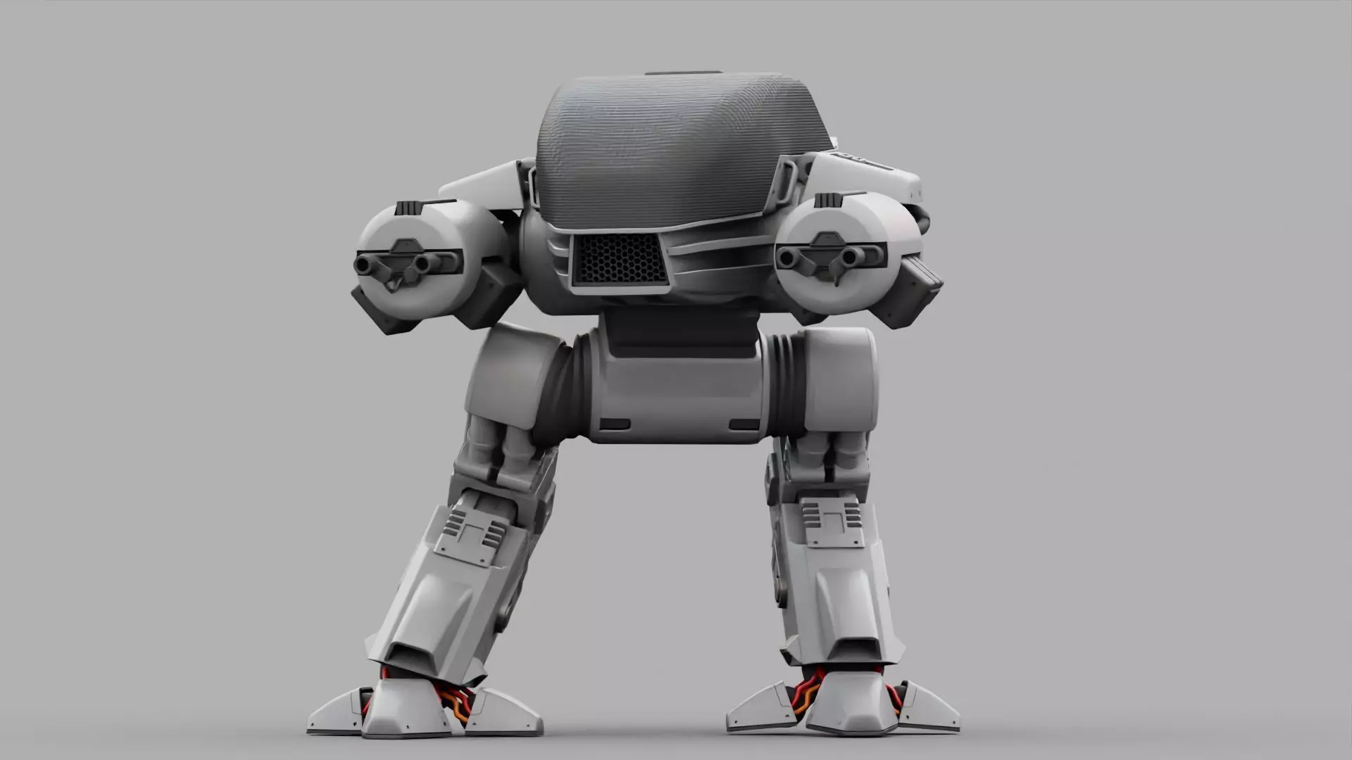 ROBOCOP rigged  -  animated 3D model_0