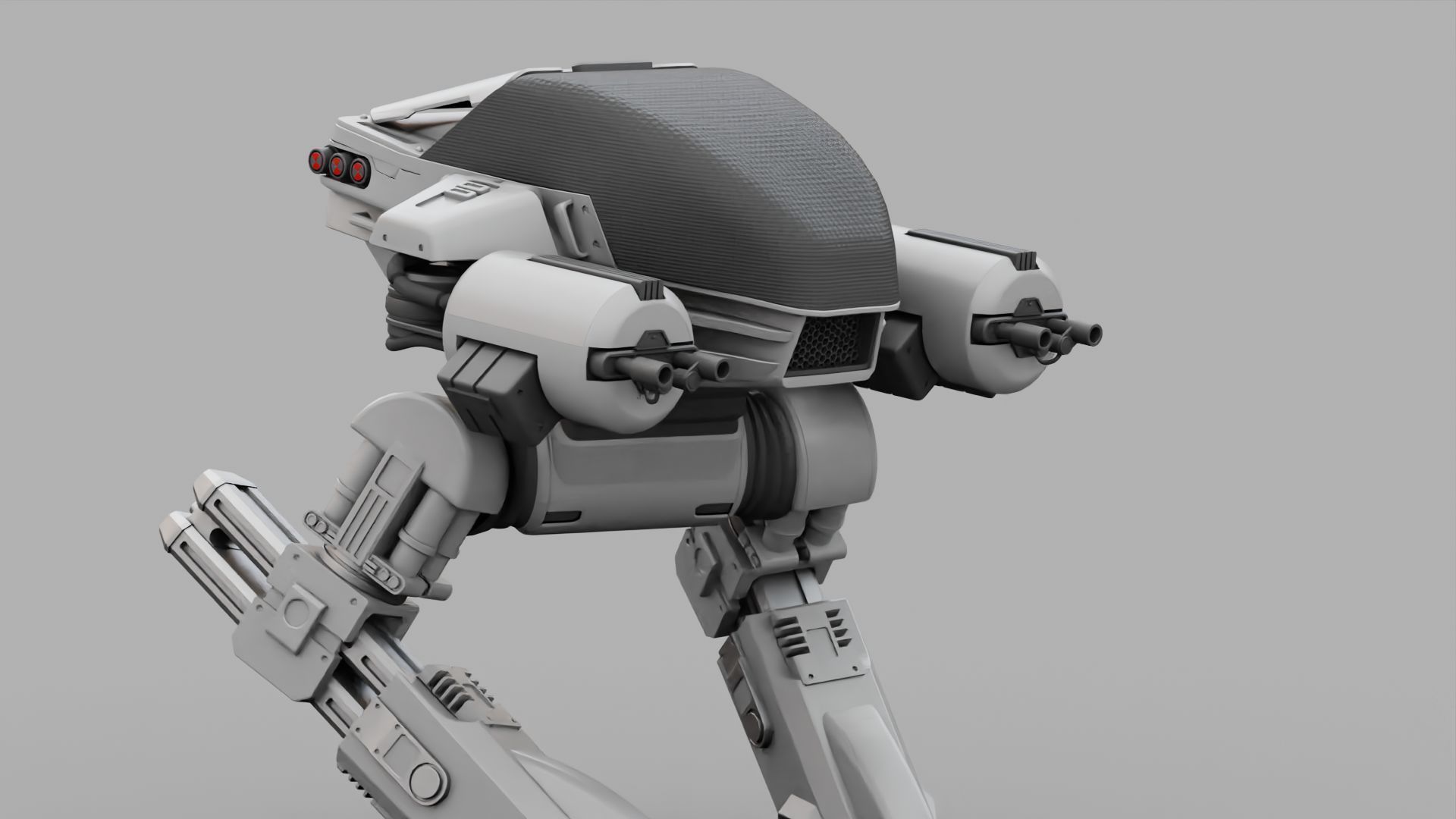 ROBOCOP rigged  -  animated 3D model_26