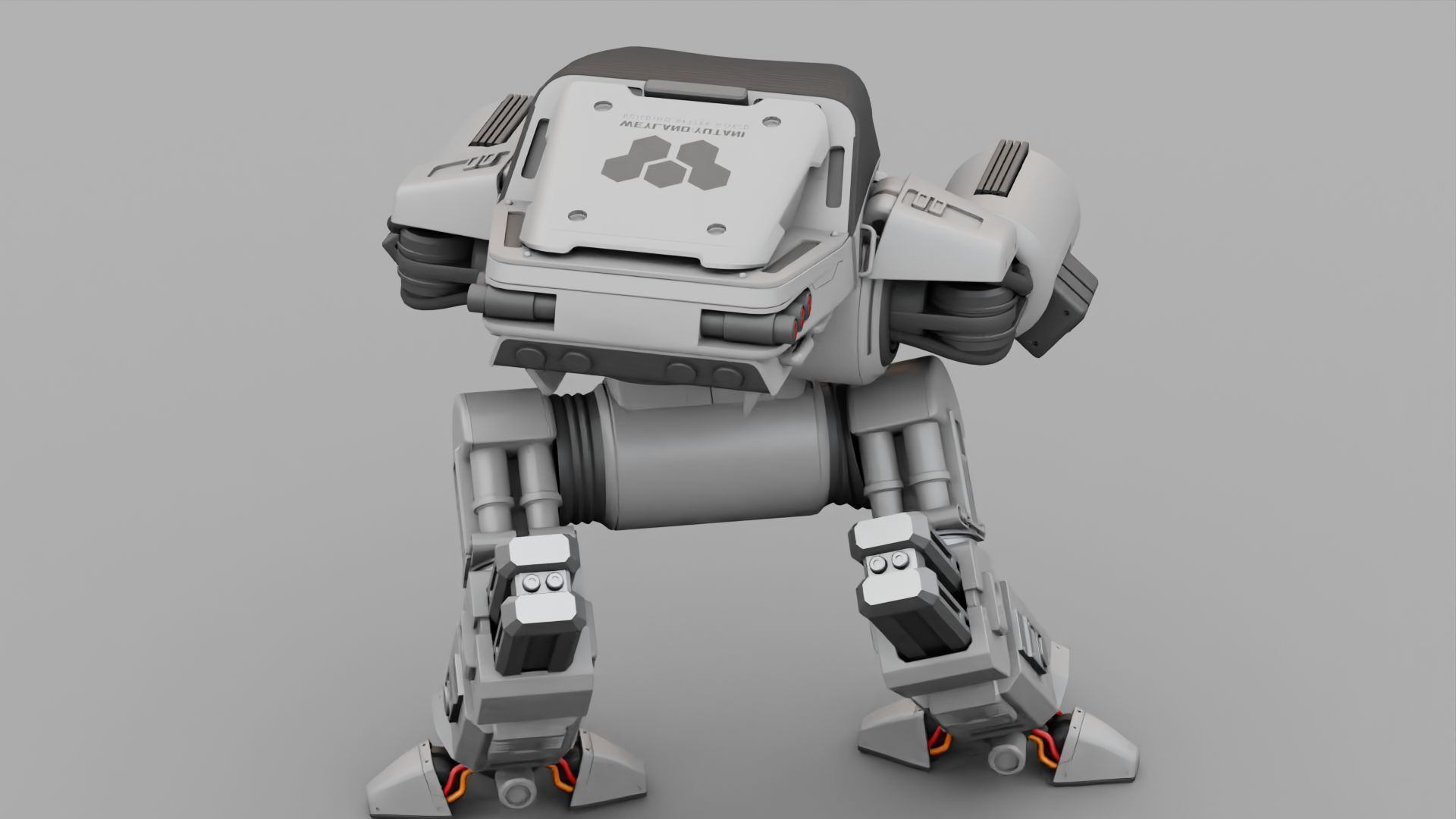 ROBOCOP rigged  -  animated 3D model_9