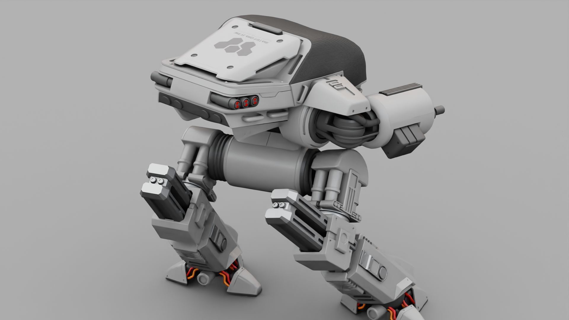 ROBOCOP rigged  -  animated 3D model_10