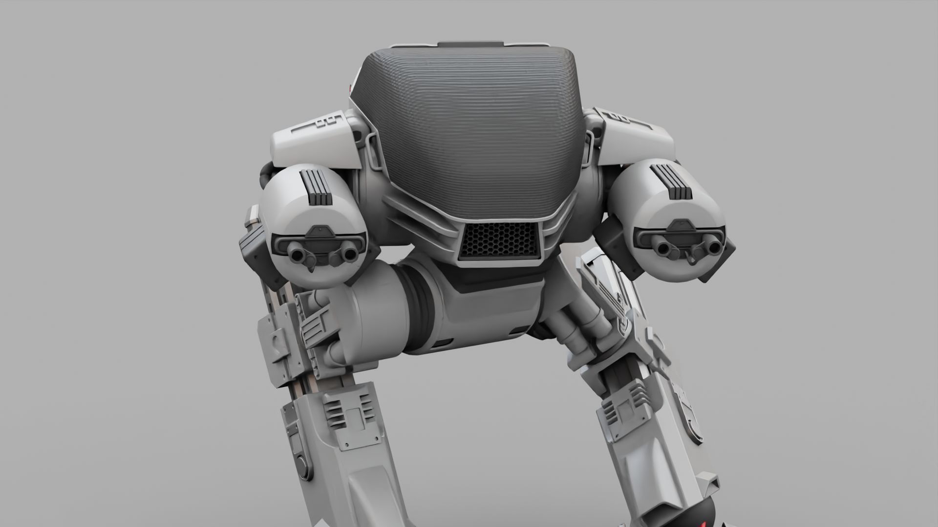 ROBOCOP rigged  -  animated 3D model_23