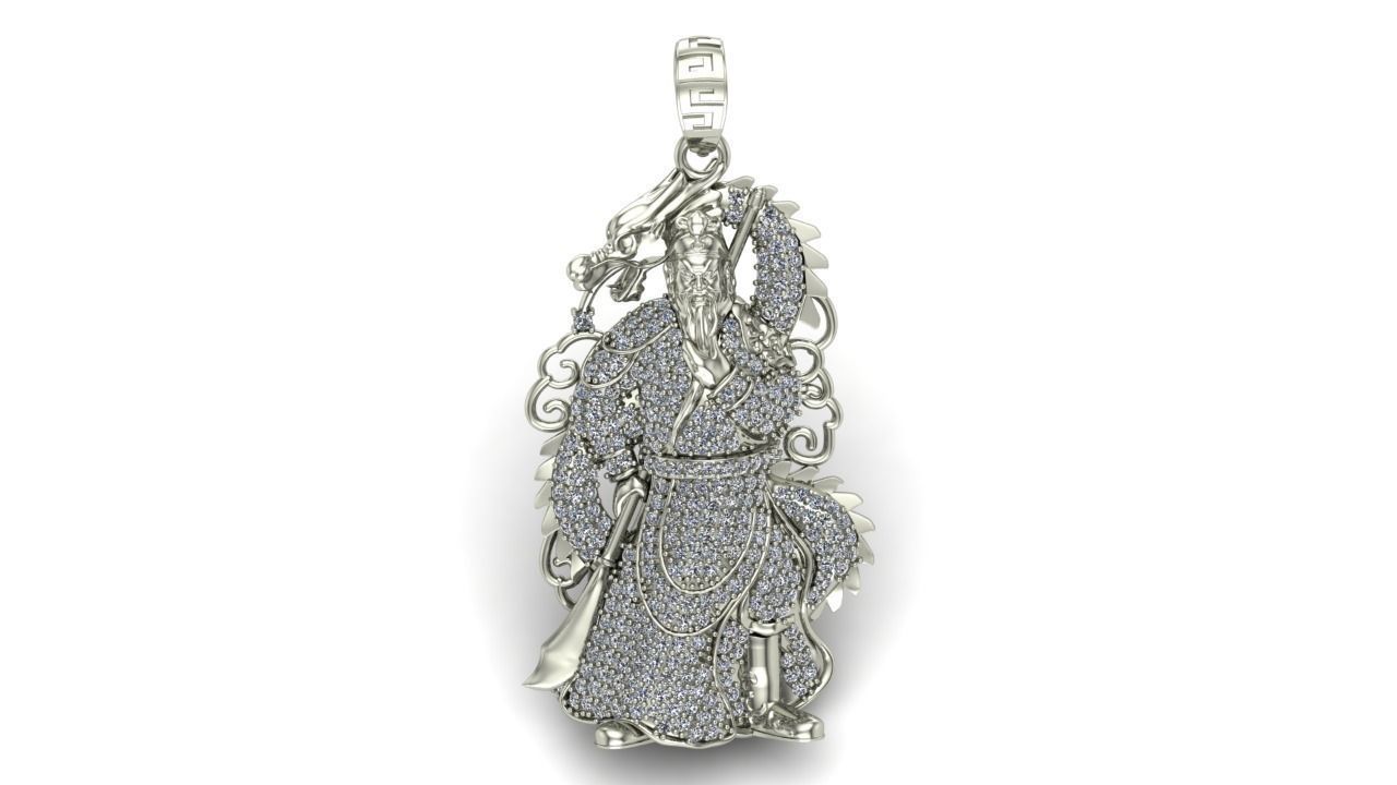 Warrior Pendant 3D print model_2