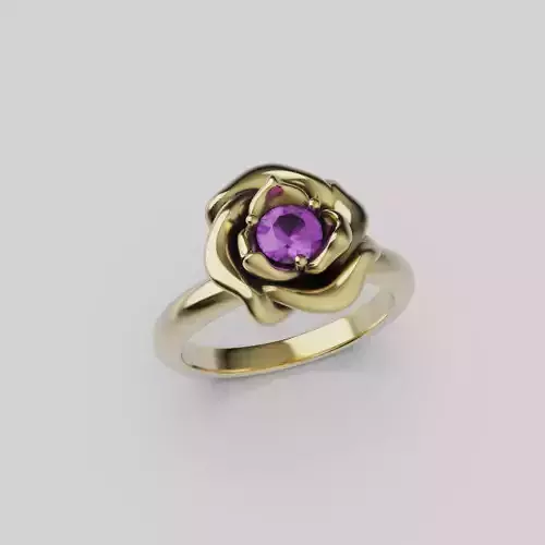 Rose Ring 3D print model