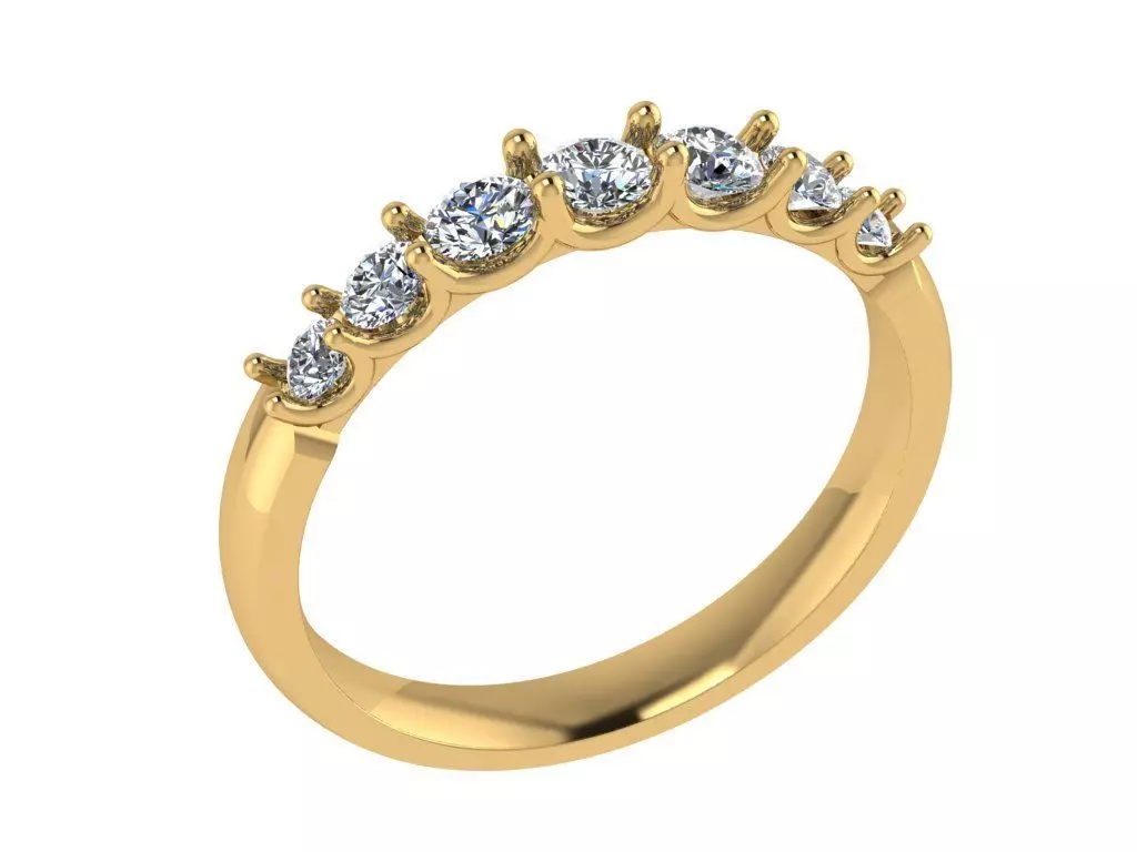 Ring338 gold diamond ring 3D print model_0