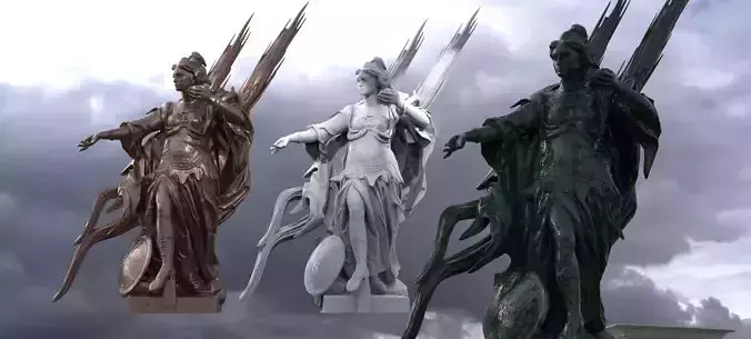 Athena Wise Goddess Stylised abstract statue