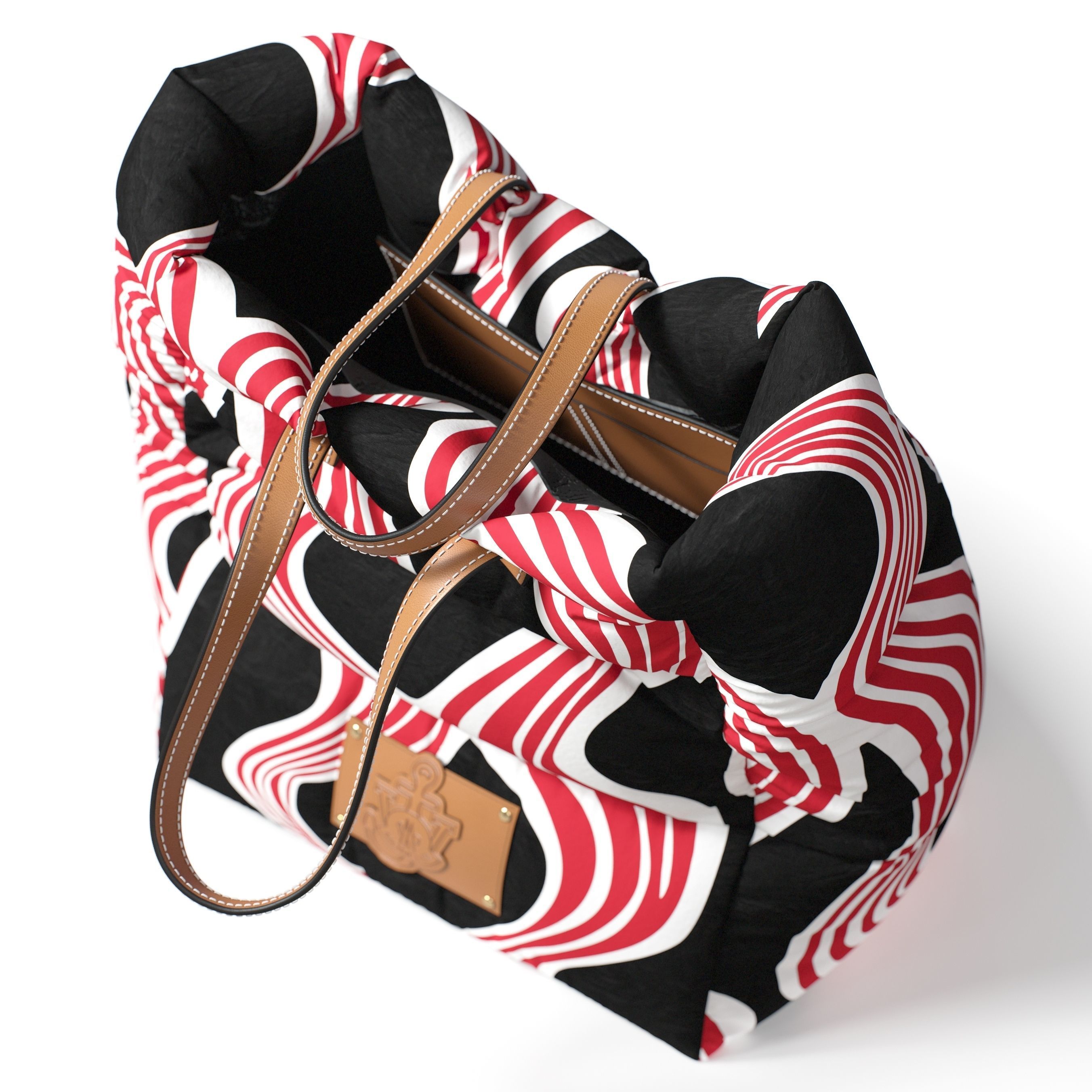 Moncler JW Anderson Tote Bag Pattern pose 04 3D model_4