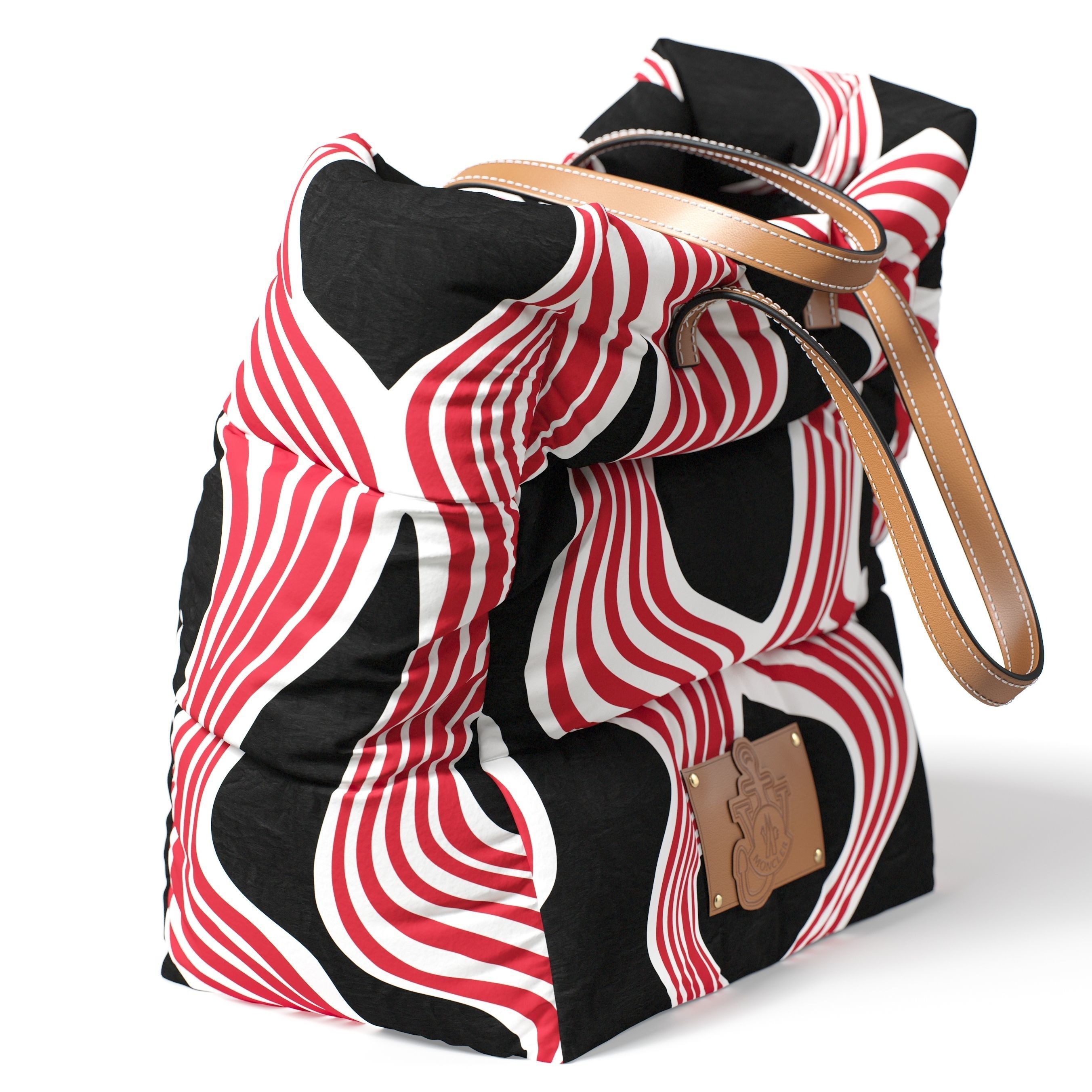 Moncler JW Anderson Tote Bag Pattern pose 04 3D model_2