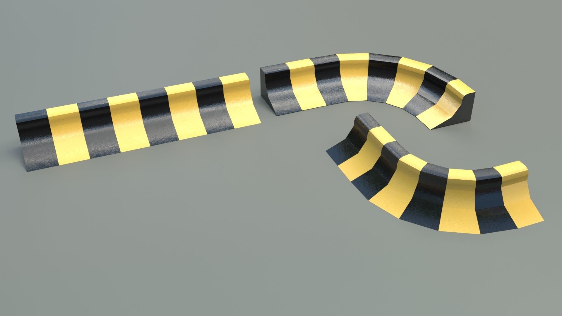 Roadblock Collection 01 3D model_7