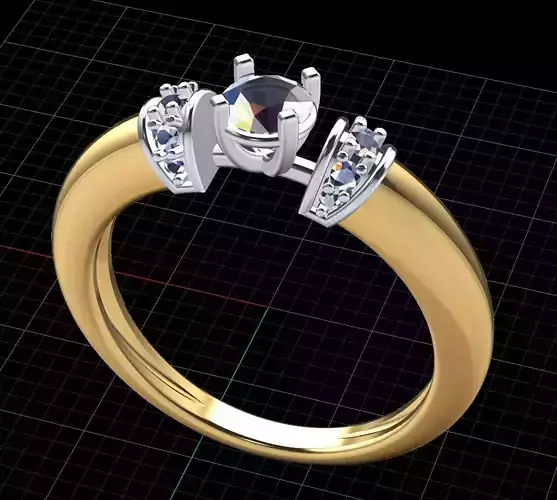 Ring with gems