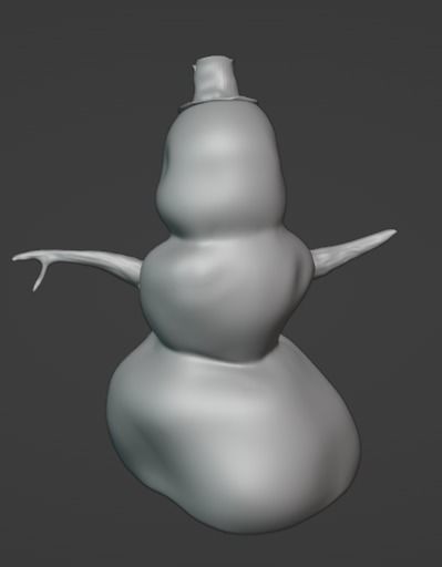 Snowman 3D model_4