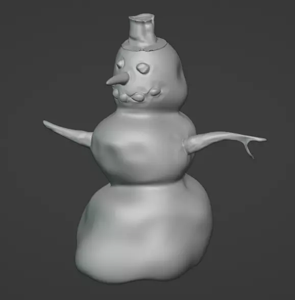 Snowman 3D model_0