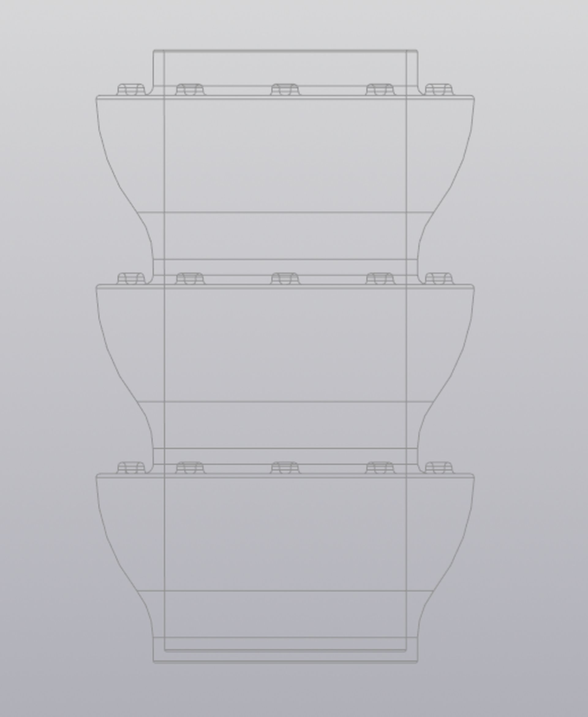 Metal Vase Penholder 3D print model_5