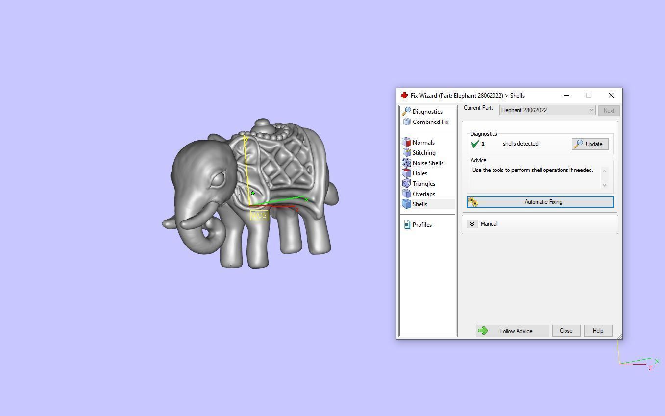 Elephant Pendent 28062022 3D print model_12