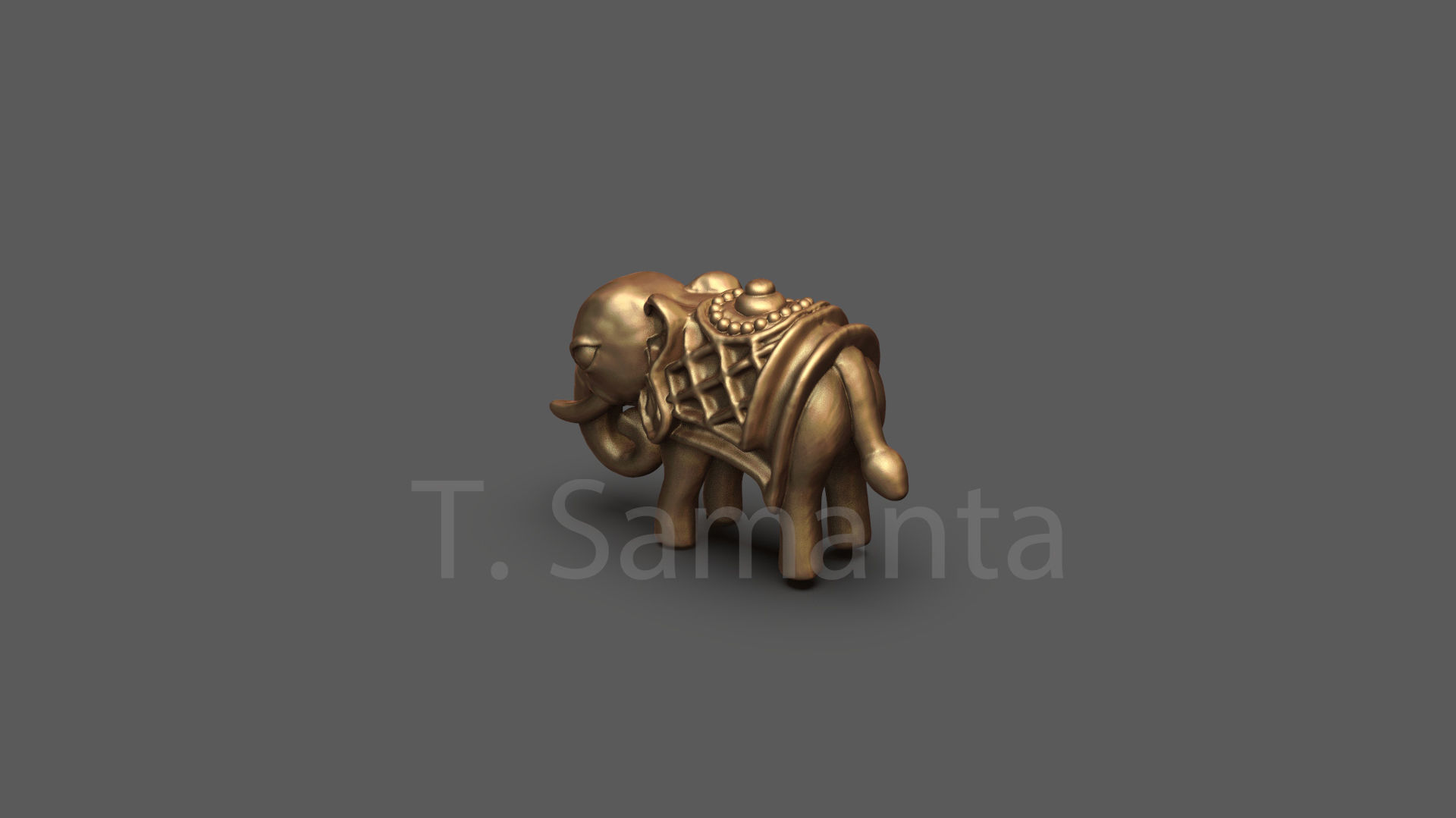 Elephant Pendent 28062022 3D print model_2