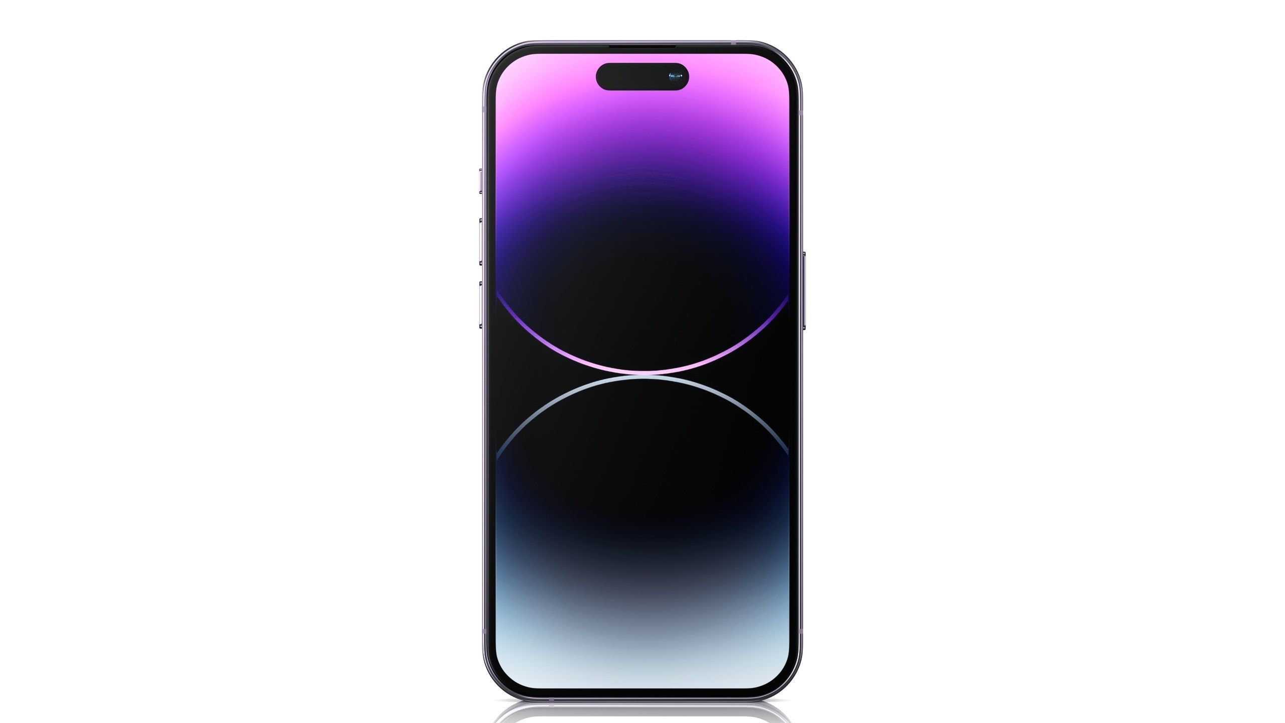 Apple iPhone 14 Pro Deep Purple Low-poly 3D model_1