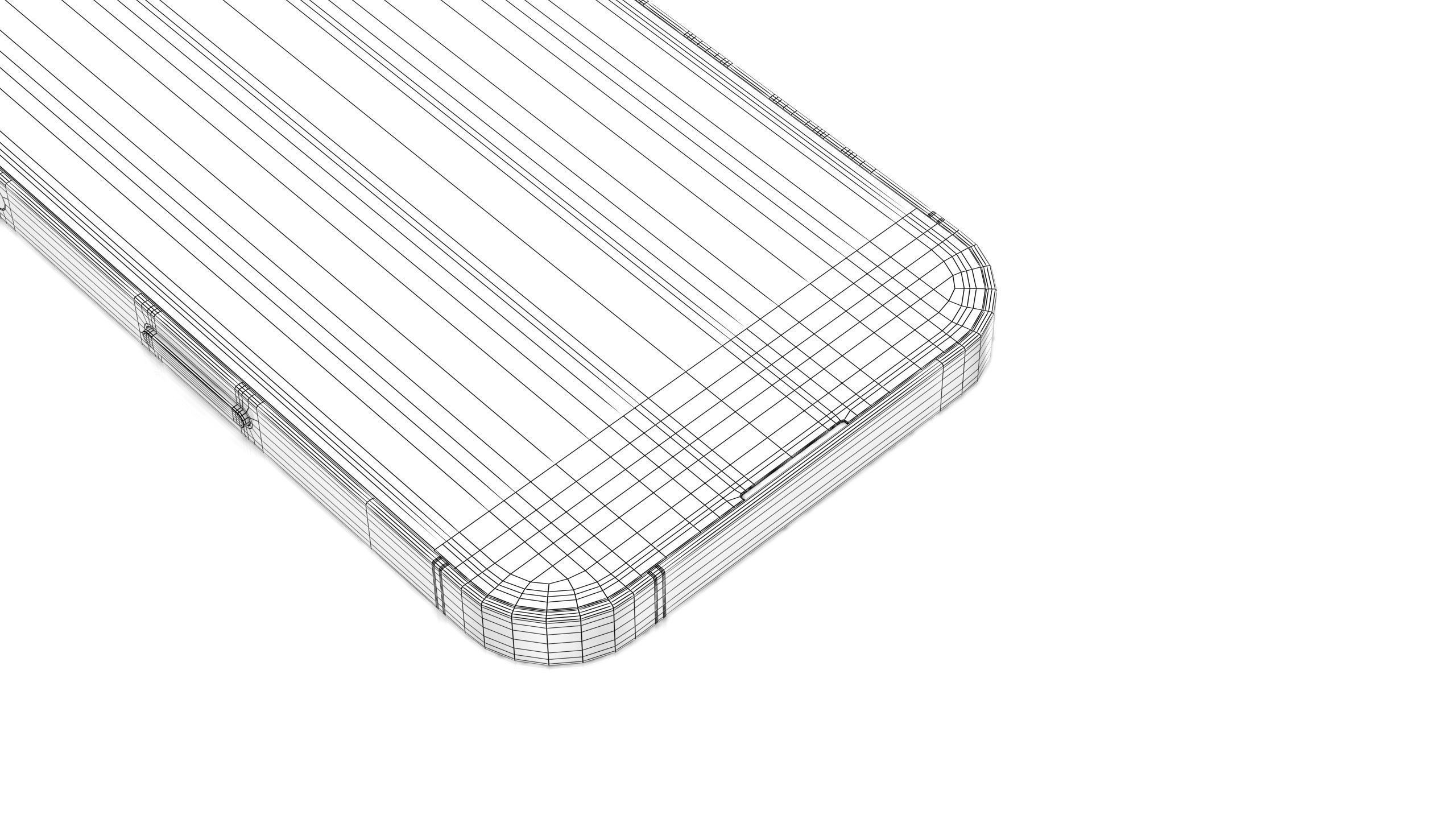 Apple iPhone 14 Pro Deep Purple Low-poly 3D model_23