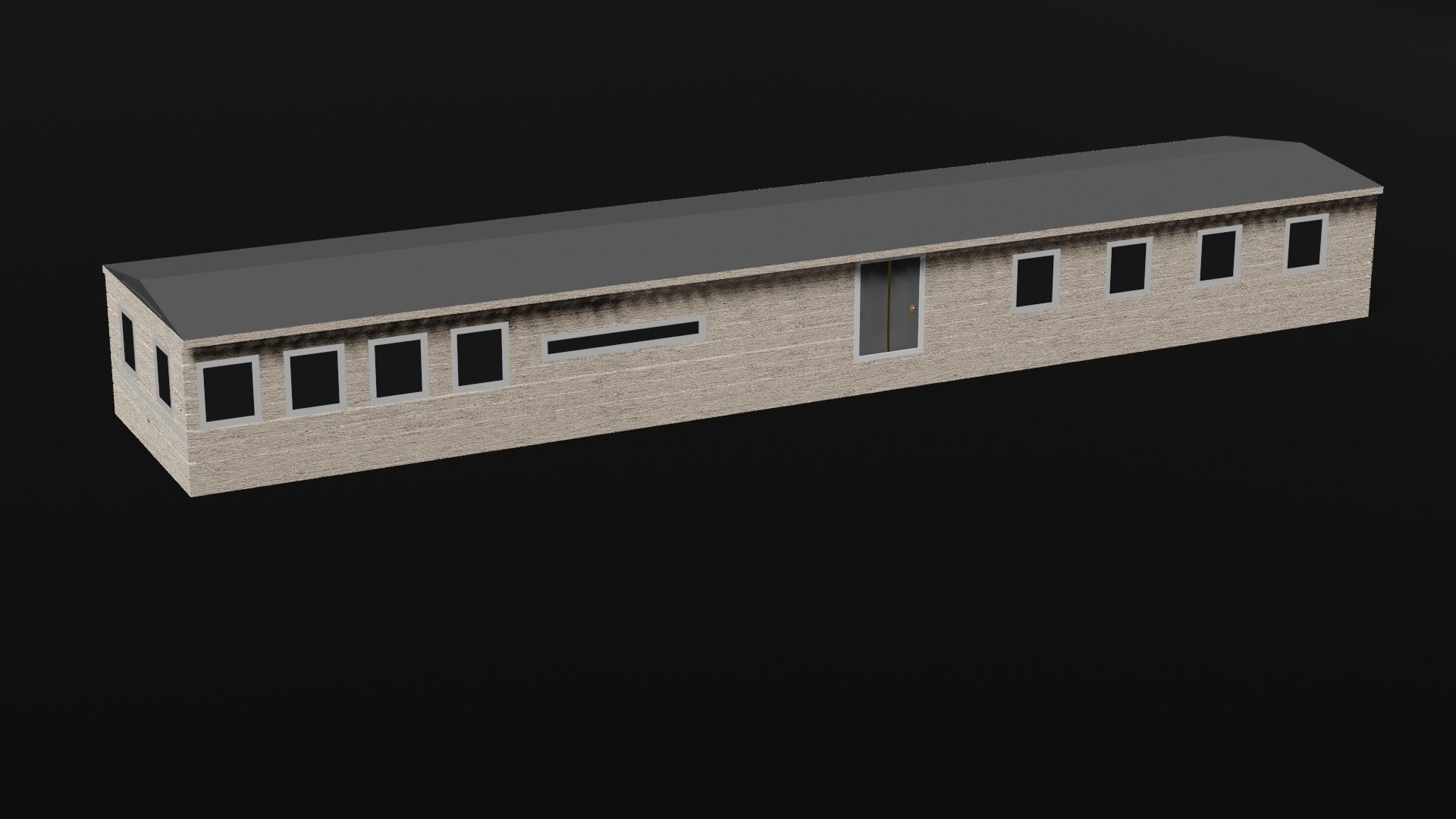 Mobile Home Low-poly 3D model_2