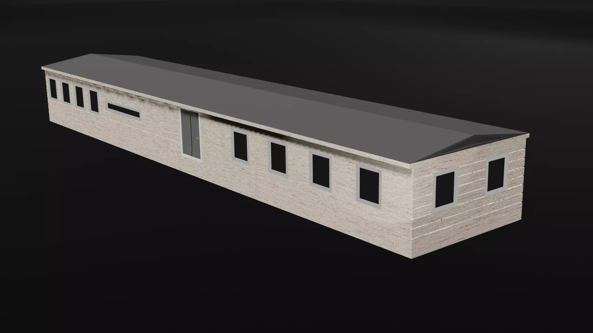 Mobile Home Low-poly 3D model_0