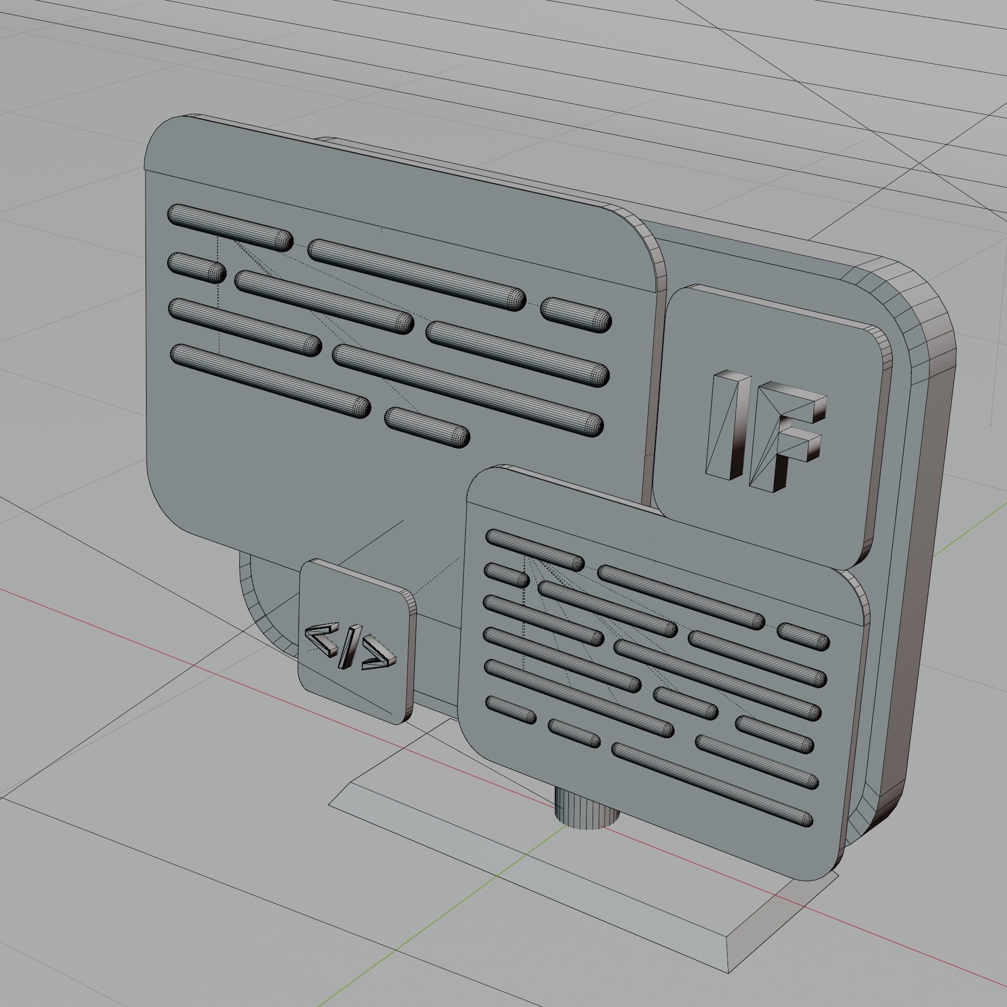 3D Illustration computer with coding task for UI or UX Design 3D model_4