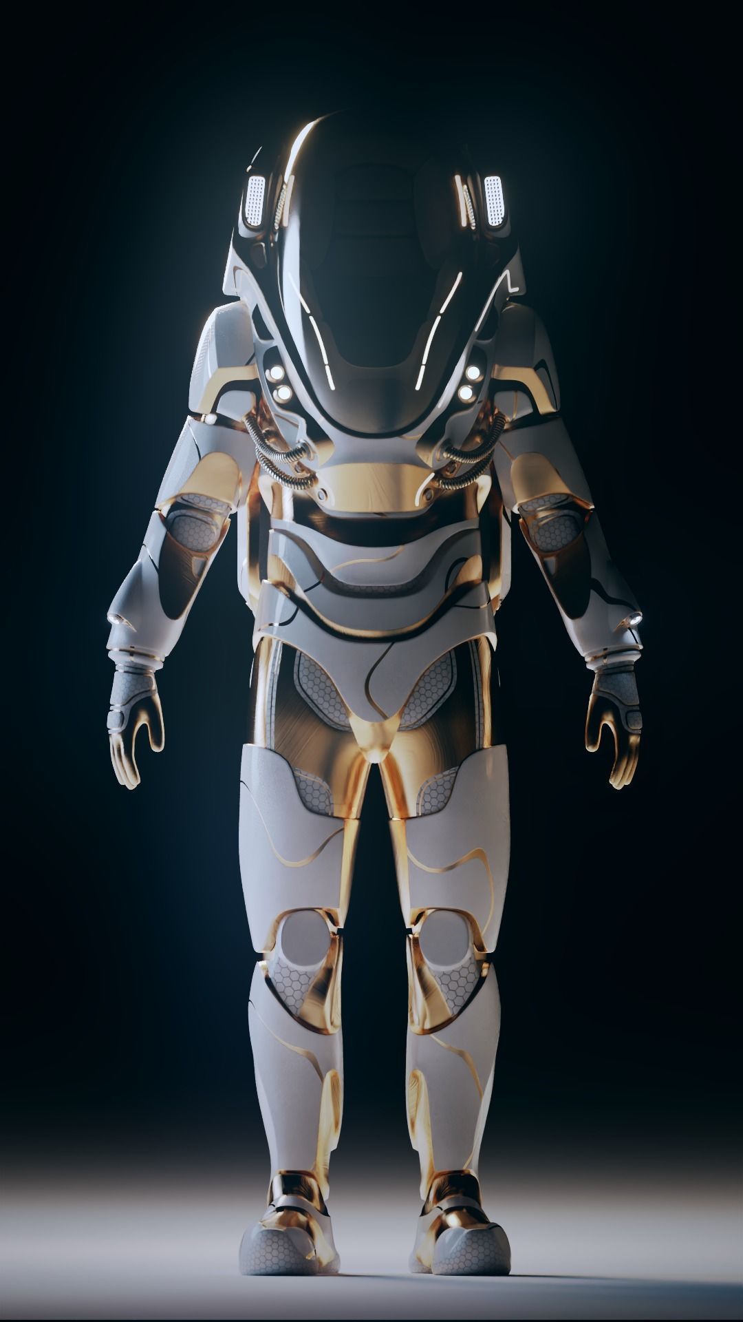 Stylised Sci-fi Spacesuit 3D model_13