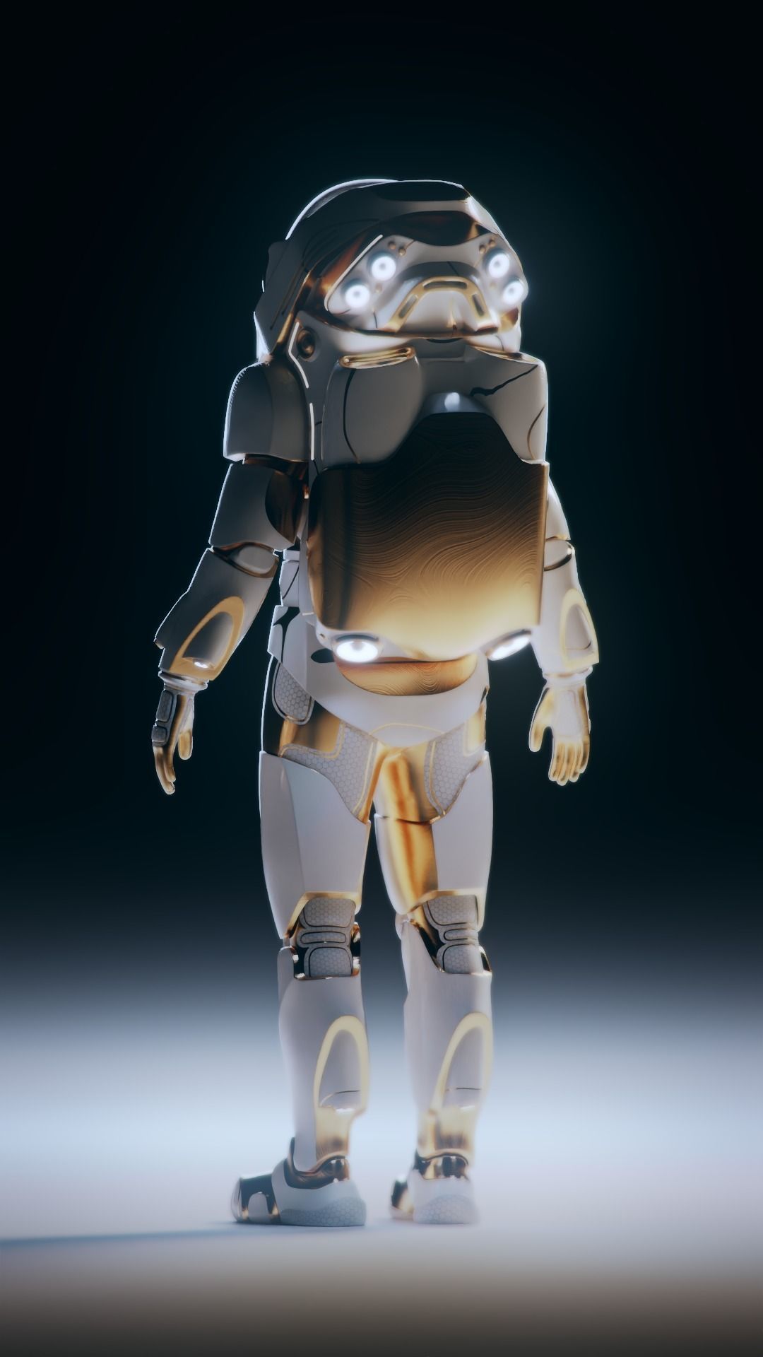 Stylised Sci-fi Spacesuit 3D model_5