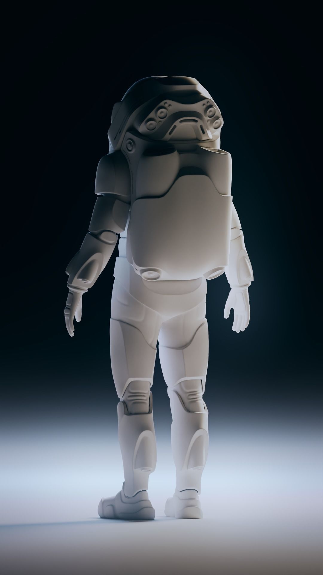 Stylised Sci-fi Spacesuit 3D model_6