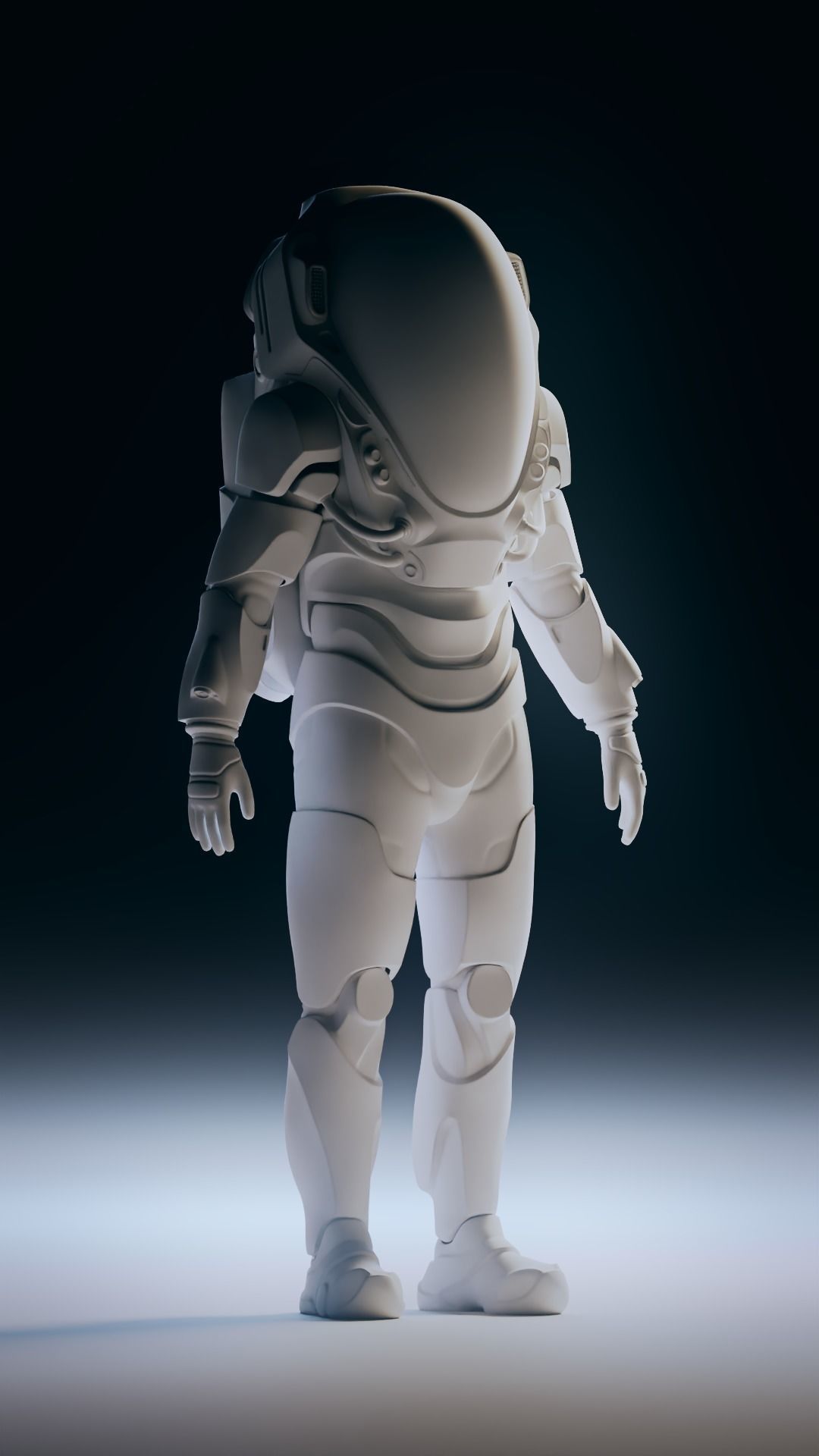 Stylised Sci-fi Spacesuit 3D model_3