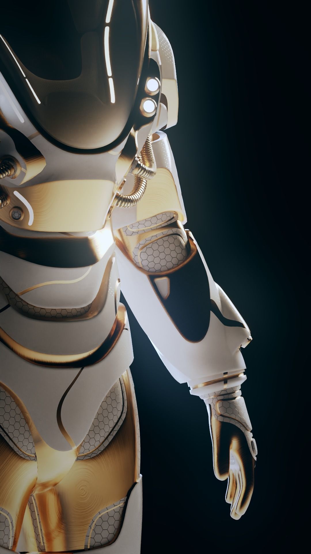 Stylised Sci-fi Spacesuit 3D model_8