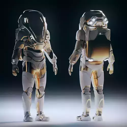 Stylised Sci-fi Spacesuit 3D model