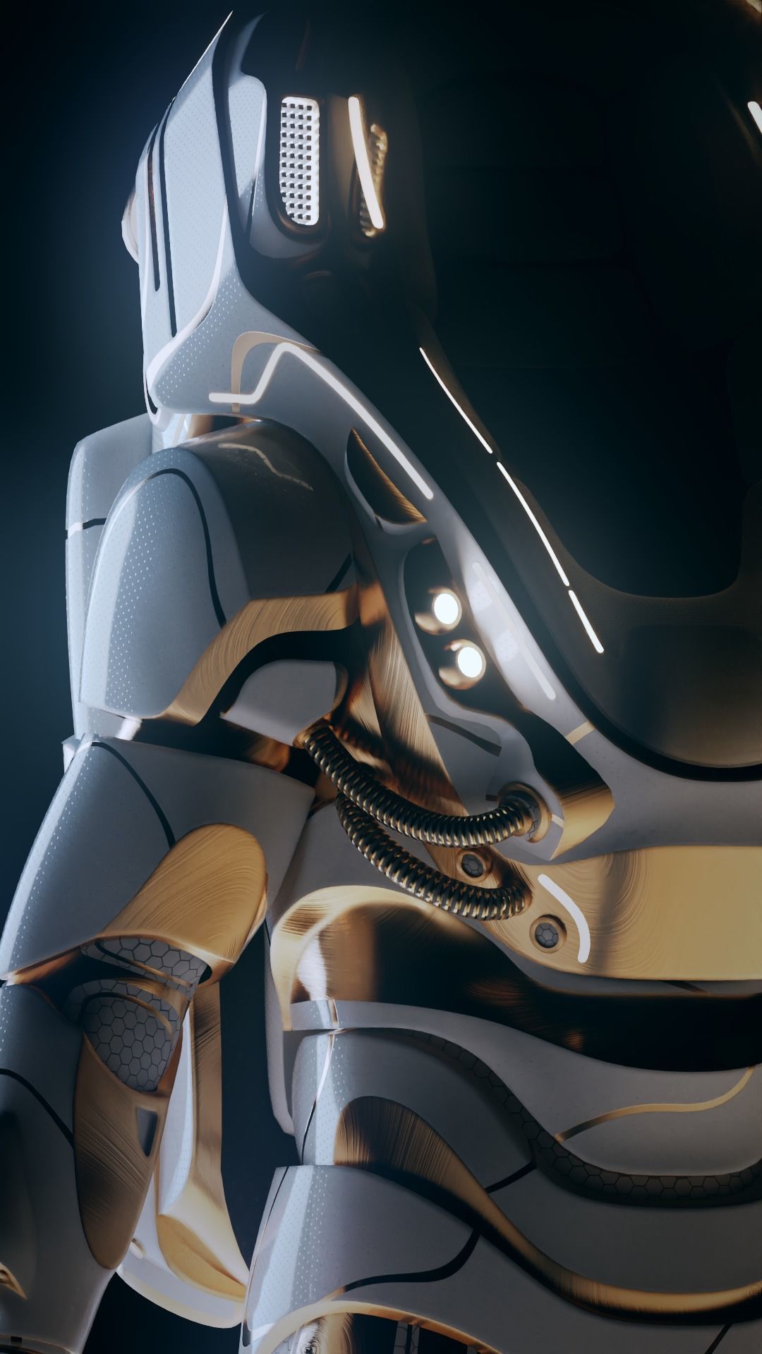 Stylised Sci-fi Spacesuit 3D model_12