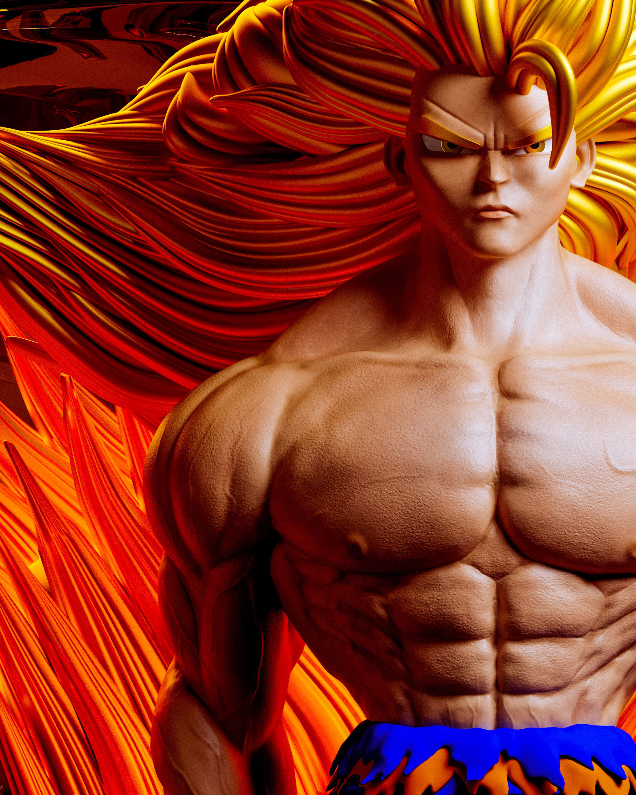 GOKU-Dragon ball 3D print model_4