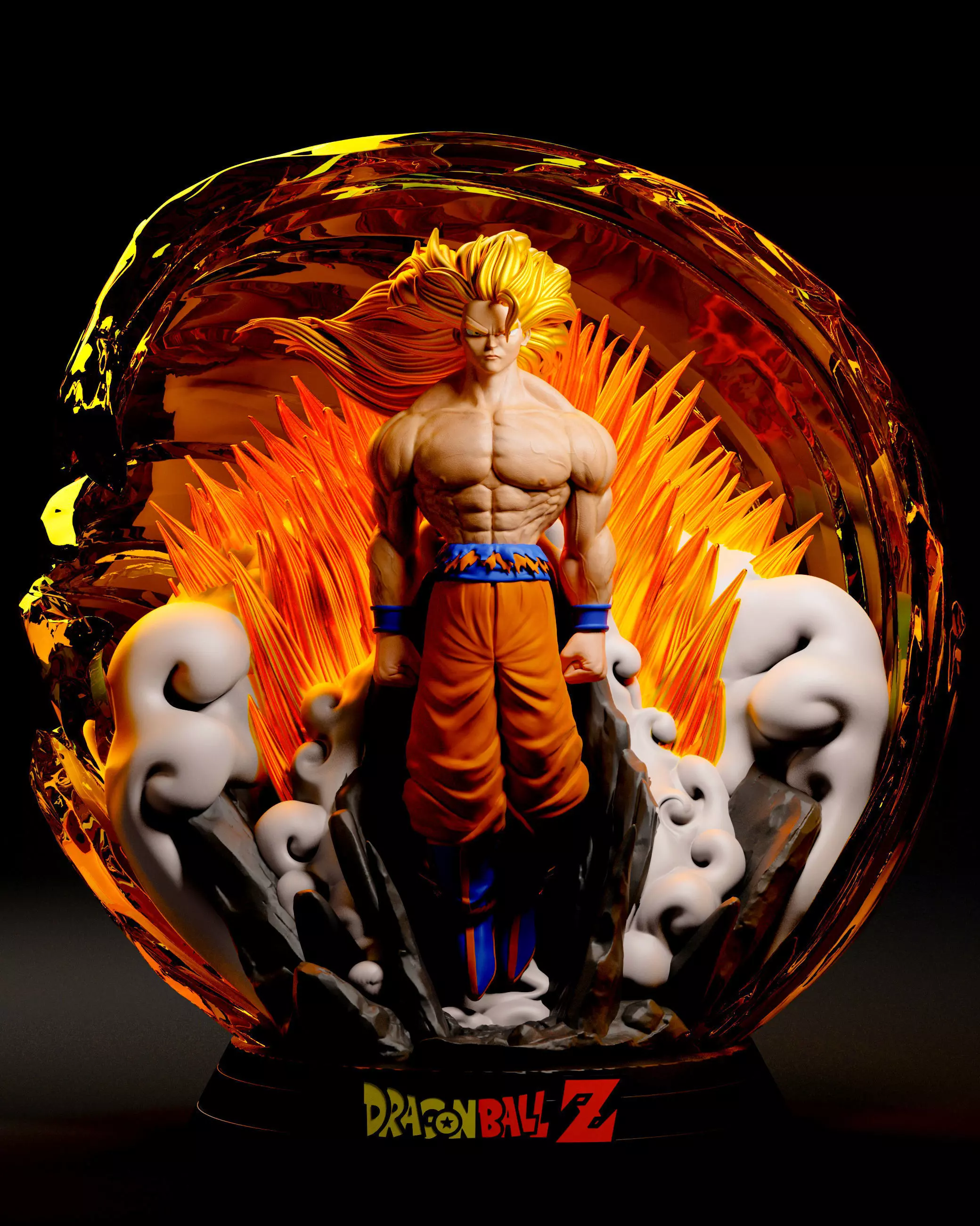 GOKU-Dragon ball 3D print model_0