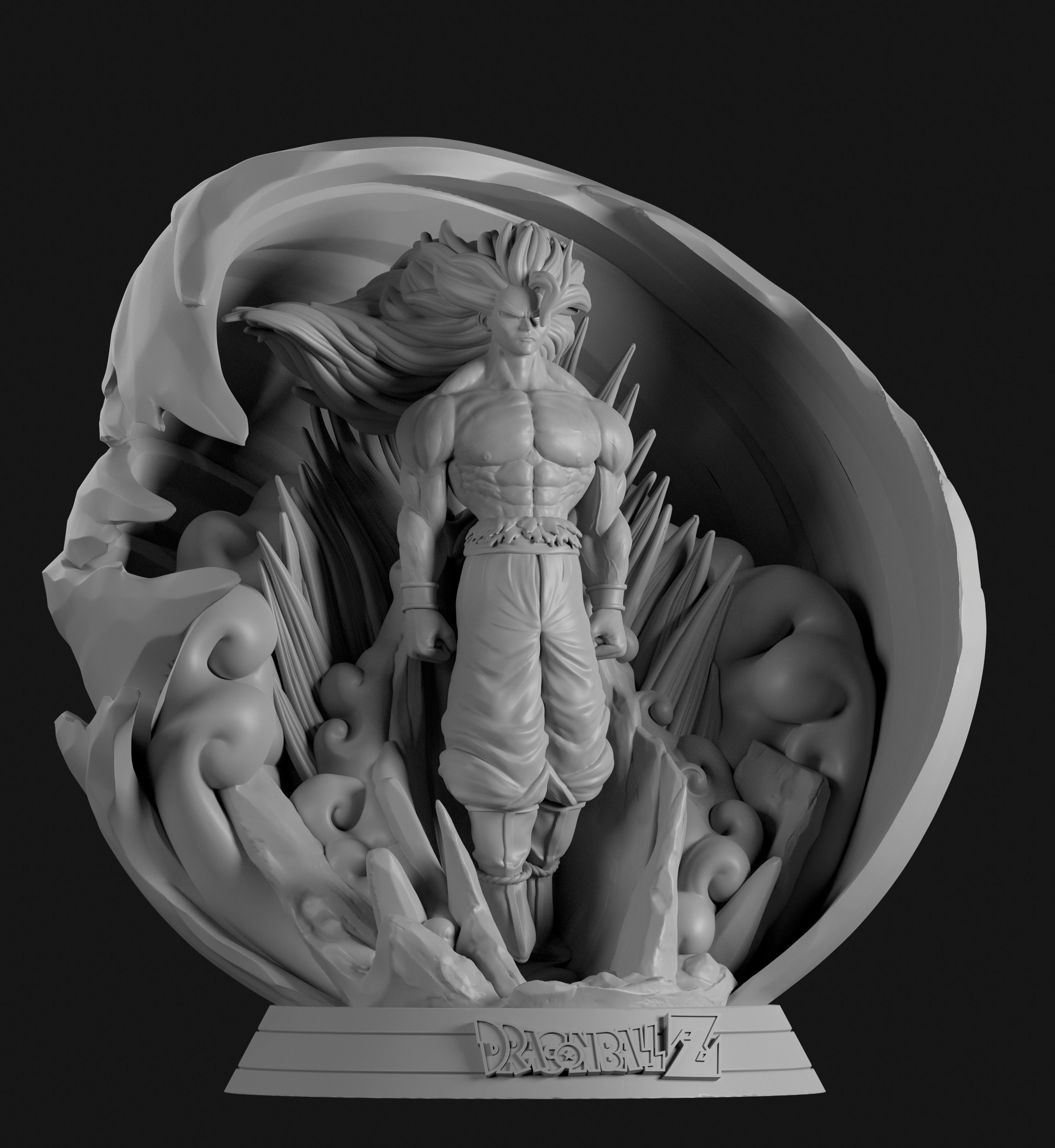 GOKU-Dragon ball 3D print model_7