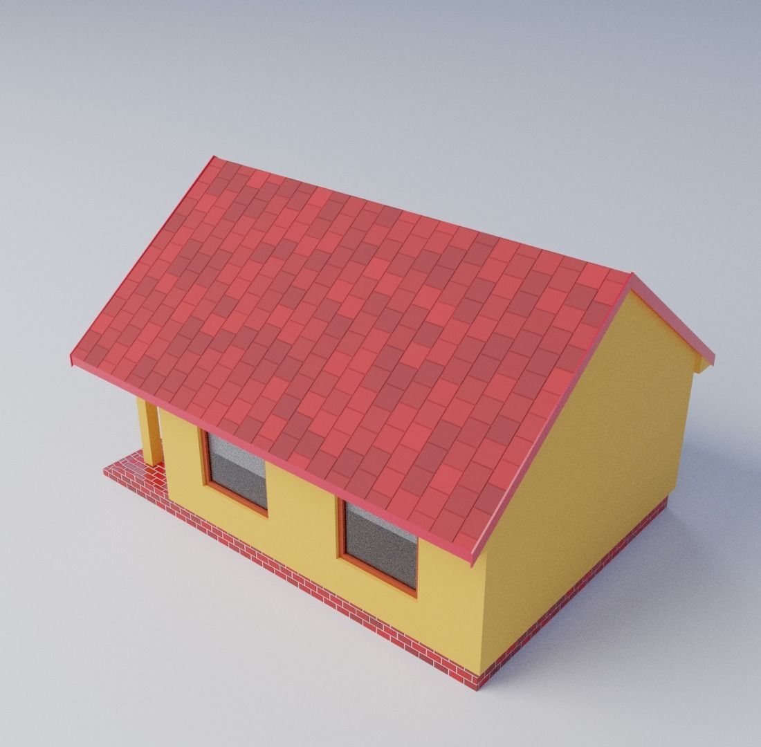 Small house 3D model_4