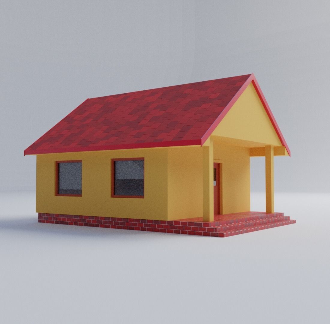 Small house 3D model_2