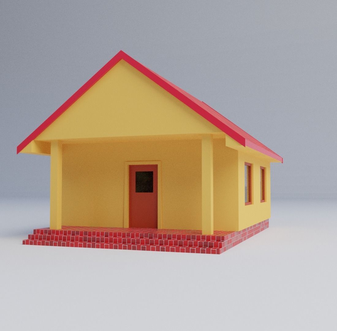 Small house 3D model_3