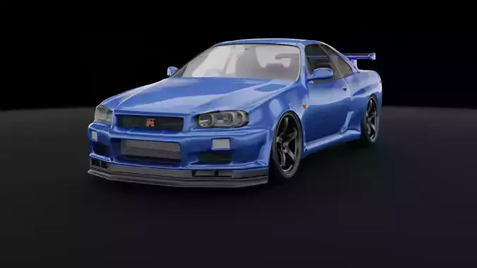 JDM r34 skyline gtr 3D model