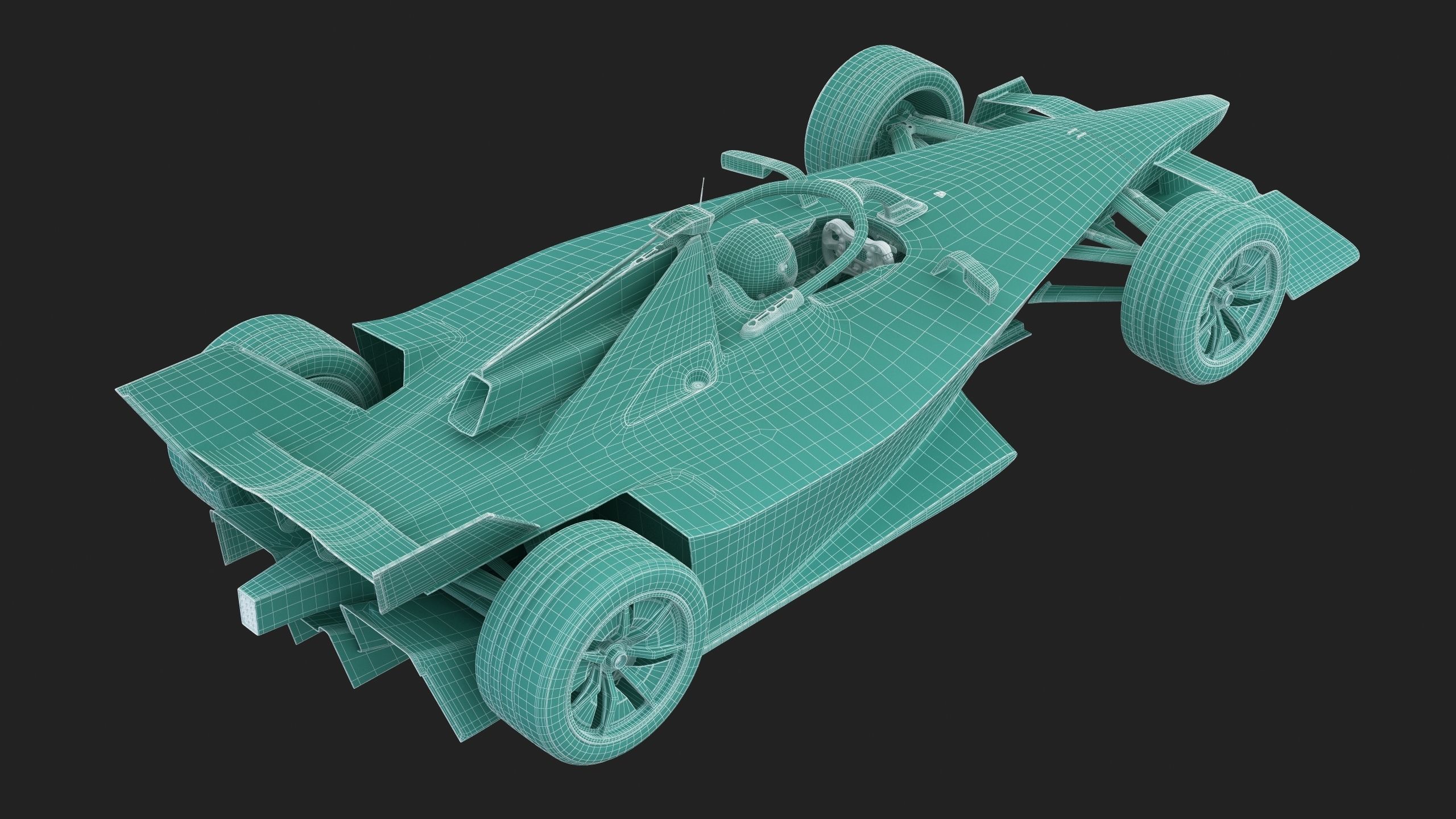 Formula E Gen3 2023 Template 3D model_18
