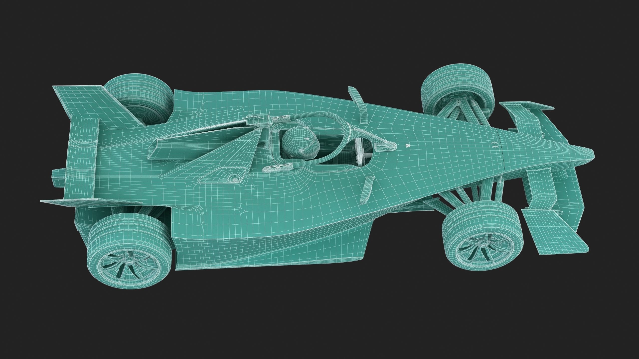 Formula E Gen3 2023 Template 3D model_19