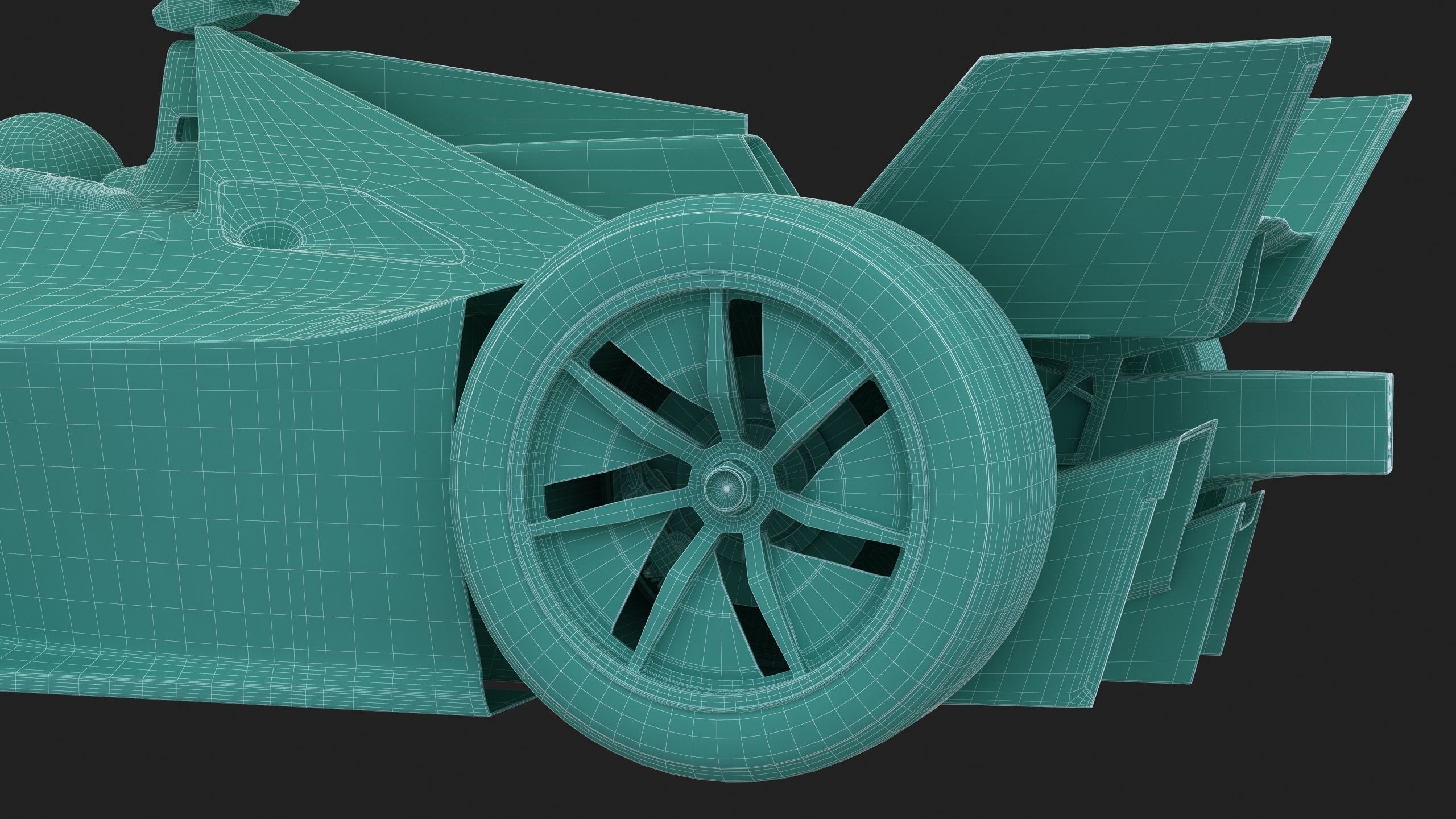 Formula E Gen3 2023 Template 3D model_21