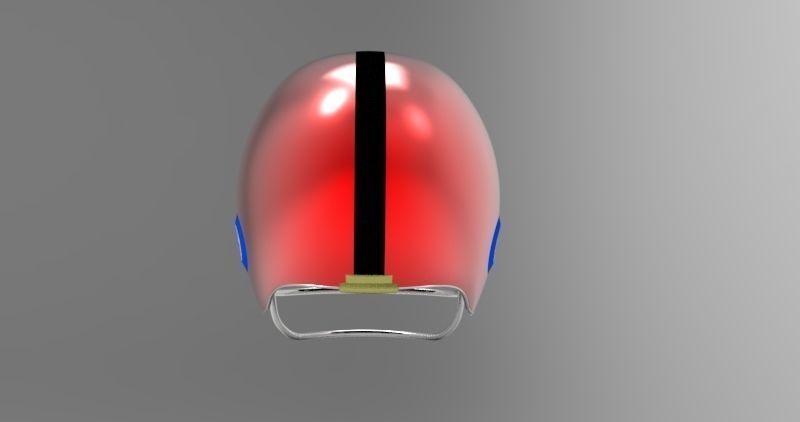 3D Helmet football 3D model_3