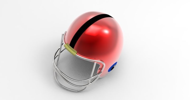 3D Helmet football 3D model_1